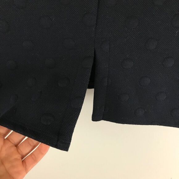W5 ¾ sleeve navy blue polka dot sweater - Picture 9 of 10